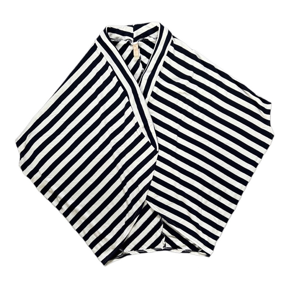 Terry Cape/Sweater CoverUp by Seea of California - White & Navy